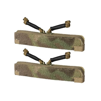 Tactical Vest Double Zipper Insert Pouch Storage Pocket Zipper Cover Flap Pocket Zip Insert for JPC2.0 CPC AVS Vest Universal