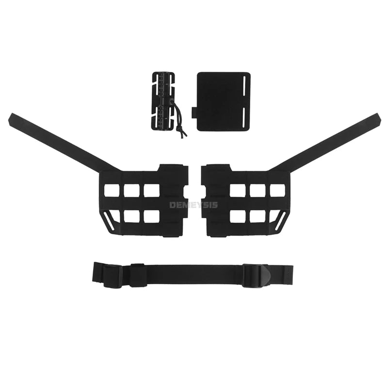 Tactical Chest Rig Expansion Kit Scalable Design Tactical Vest Molle Front Panel Hunting Vest Airsoft Training Gear  Accessories