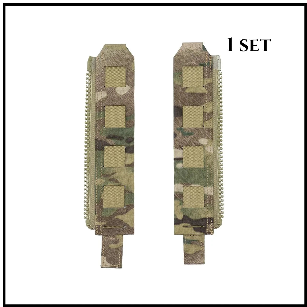 Tactical Back Panel Zipper MOLLE Adapter 500D Nylon Lightweight Versatile For Rear Pack Plate Carrier 3950 Vest Hunting Gear