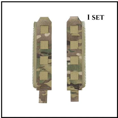 Tactical Back Panel Zipper MOLLE Adapter 500D Nylon Lightweight Versatile For Rear Pack Plate Carrier 3950 Vest Hunting Gear