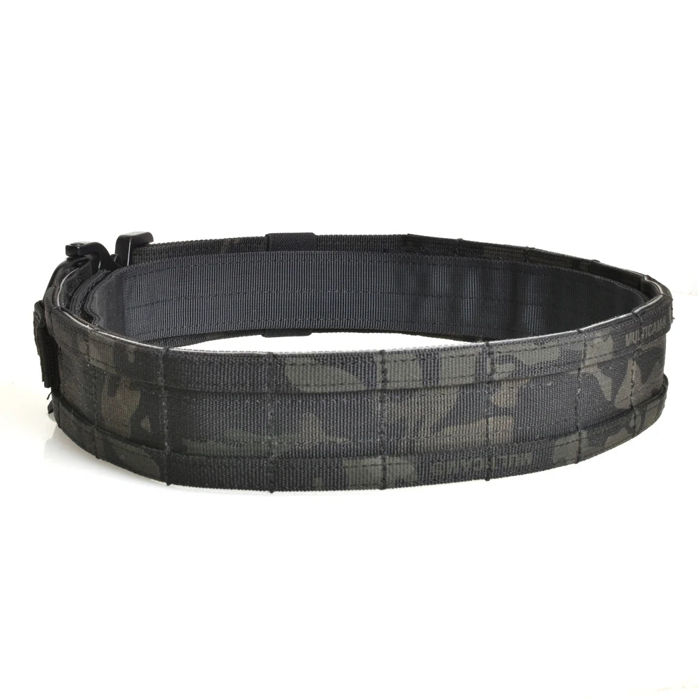 50cm 2 inch Width Ronin Style Tactical Molle Belt Outdoor Hunting Double Layer Belt Molle System Belt