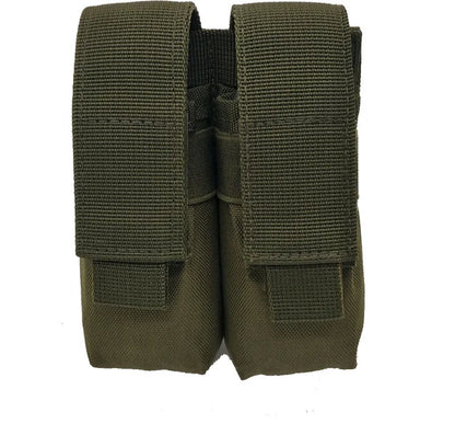 Molle 9mm Double Pistol Magazine Pouch Mag Holster Outdoor Hunting Accessories Flashlight Holder EDC Tool Waist Bag Vest Pouches