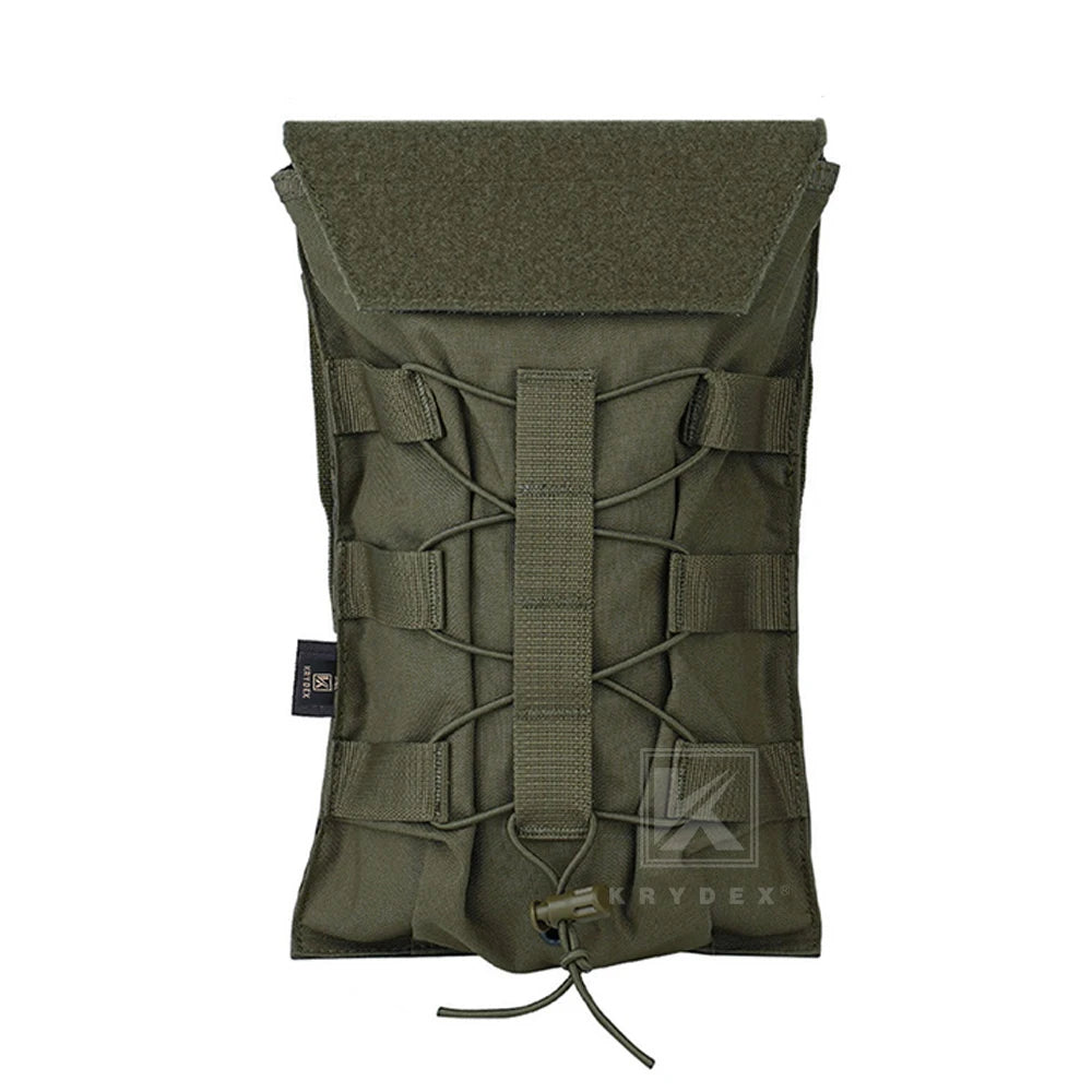 KRYDEX 500D Tactical 1.5L Hydration Carrier MOLLE Pouch Modular 50oz Water Bladder Bag Pack Hunting Outdoor Hiking Accessories