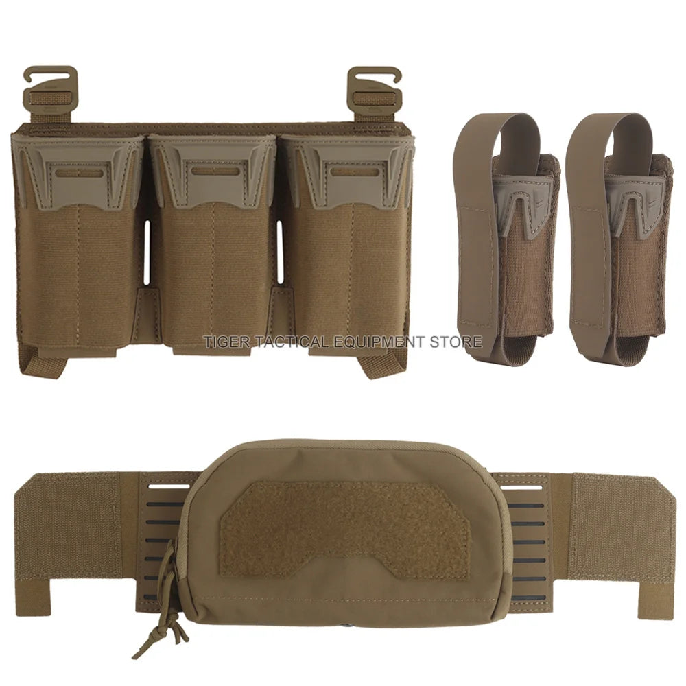 Tactical Multi-caliber Mag Pouch Placard 2nd Layer Admin Pouch Set MOLLE Quick Pull Airsoft Hunting Plate Carrier Front Panel