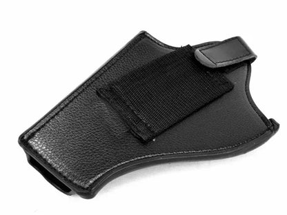 Airsoft Tactical Force Leather Revolver Pistol Holster (Short) Black Training WarGame Military