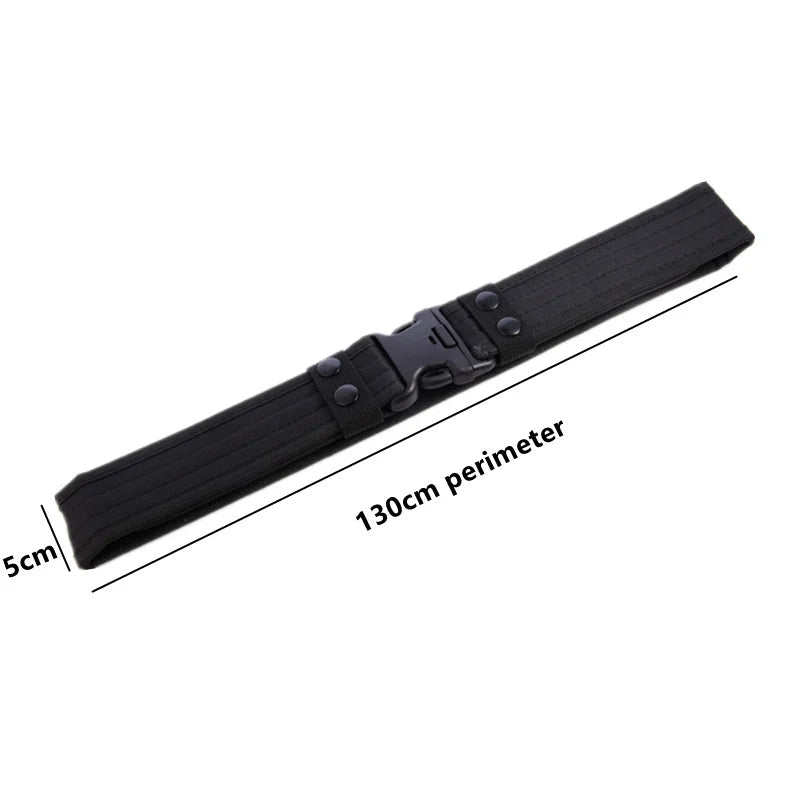 Army Style Combat Belts Quick Release Tactical Belt Fashion Men Military Canvas Waistband Outdoor Hunting Hiking Tools 8 Colors