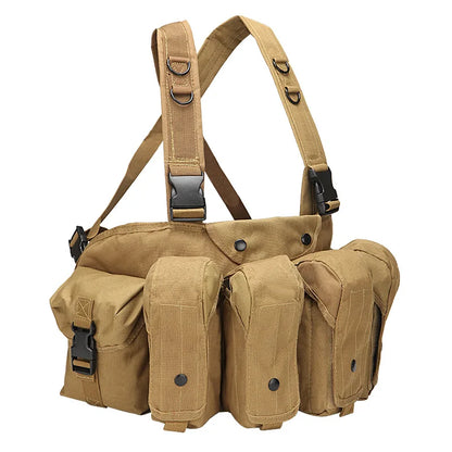 Hunting Multicam Tactical AK Vest Airsoft Ammo Chest Rig AR AK 47 Magazine Combat Outdoor CS Vest Molle Shooting Accessories
