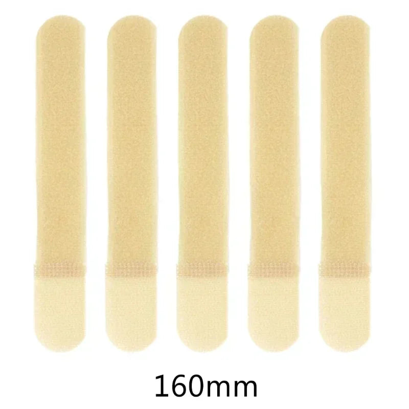 Tactical Nylon Straps Cable Ties Strap 5PCS Webbing Organizer Fix Hook Loop Grip Wrapping Cord Reusable Backpack Velcro Zip Ties