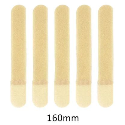Tactical Nylon Straps Cable Ties Strap 5PCS Webbing Organizer Fix Hook Loop Grip Wrapping Cord Reusable Backpack Velcro Zip Ties
