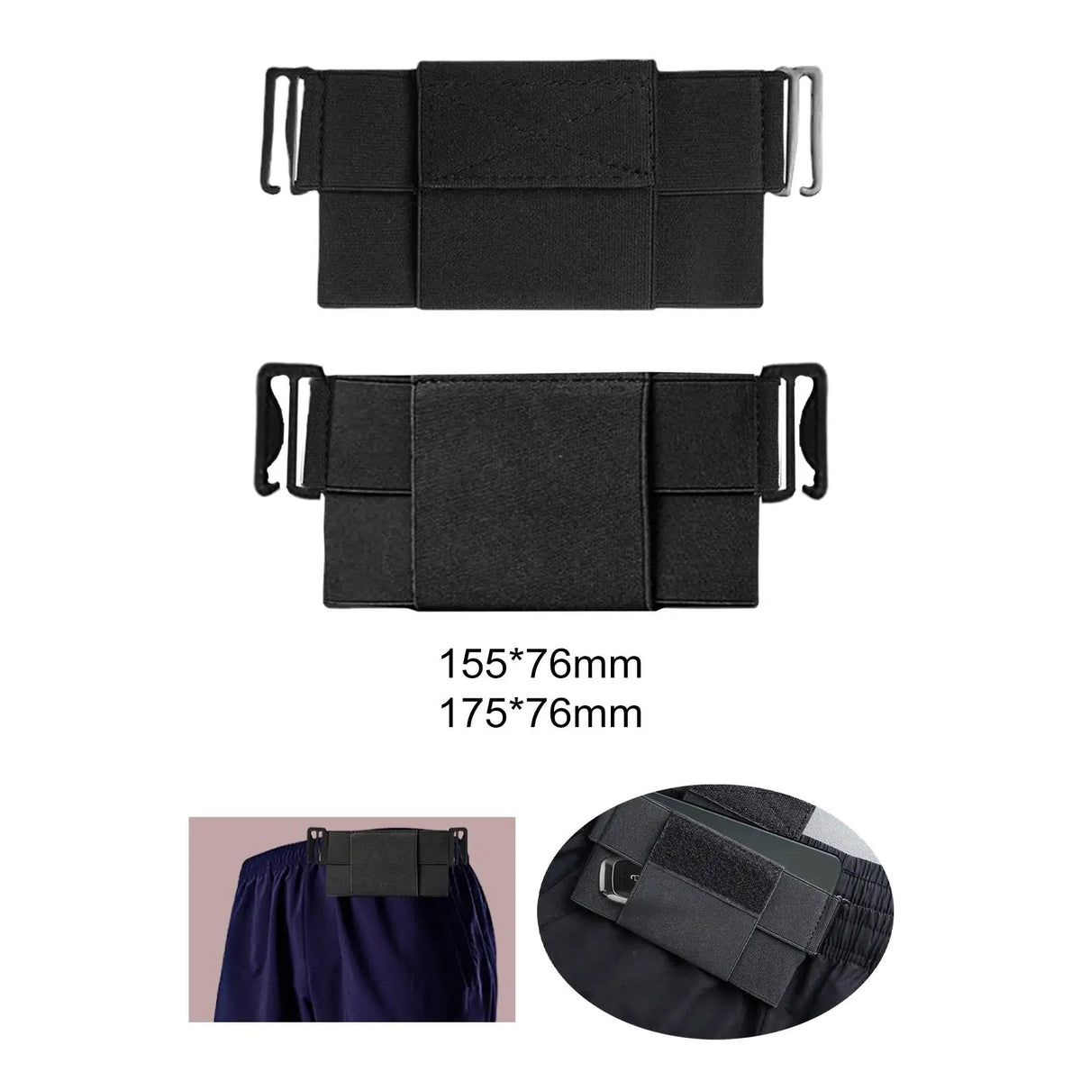 Invisible Wallet Waist Bag Fanny Pack Clip on Belt Waist Pouch Belt Wallet