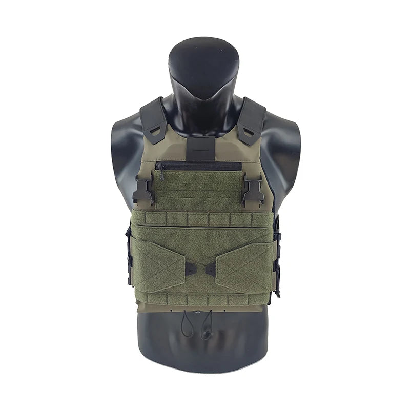 TW-VT23 Low Profile Plate Carrier, Ranger Green, Airsoft CQB Wargame Hunting Outdoor Training