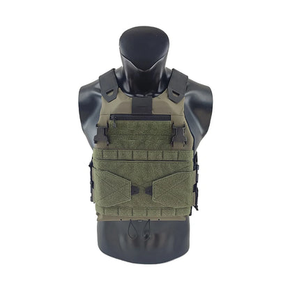 TW-VT23 Low Profile Plate Carrier, Ranger Green, Airsoft CQB Wargame Hunting Outdoor Training