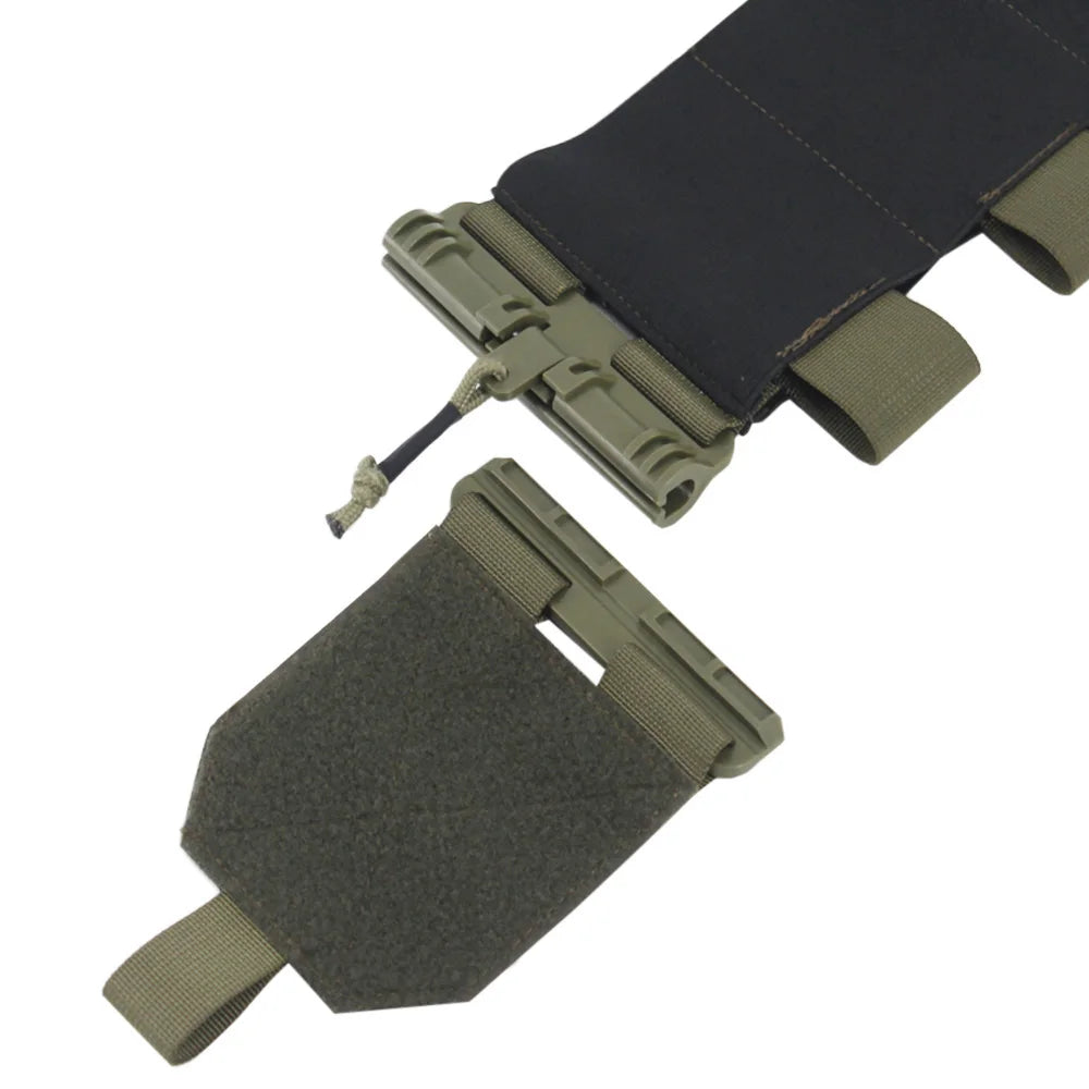 VULPO Tactical Removal Vest Quick Release Buckle Set Hunting FCSK Universal Molle Elastic Cummerbund Waist Cover Vest Gear