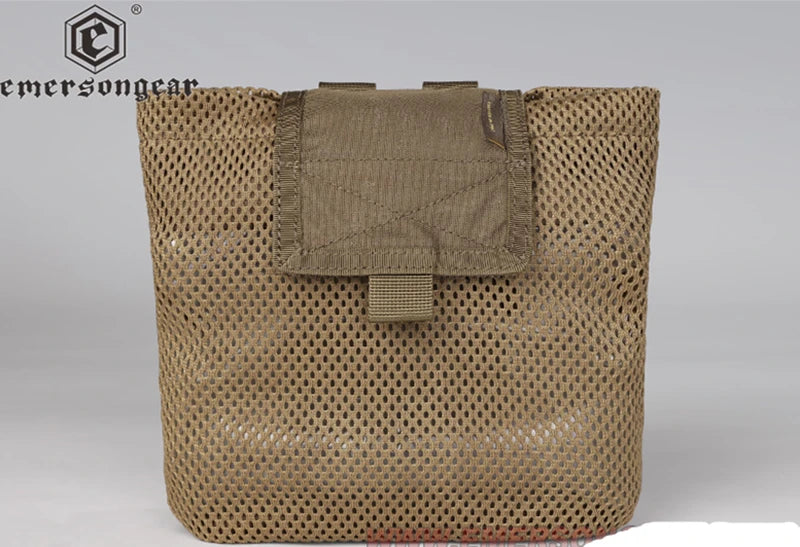 Airsoft Molle Dump Pouch Outdoor Roll-Up Drawstring Magazine Utility Folding Waist Bag Mesh Foldable Sport Hunting EDC Pocket