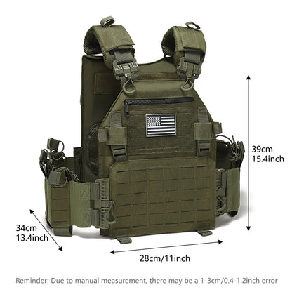 TT uick release hunting vest with chest zipper anti-theft bag MOLLE modular expansion breathable elastic vest