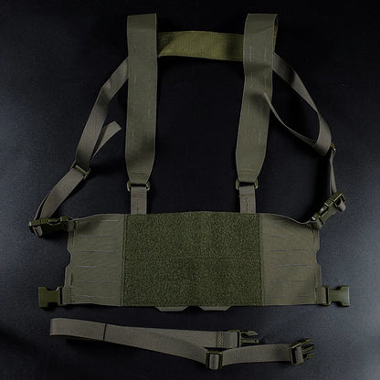 Outdoor Tactical Chesty Rig Waist Strap Hunting Accessories Practical Wide Harness Vest Gear Laser Cutting Molle Chest Rig