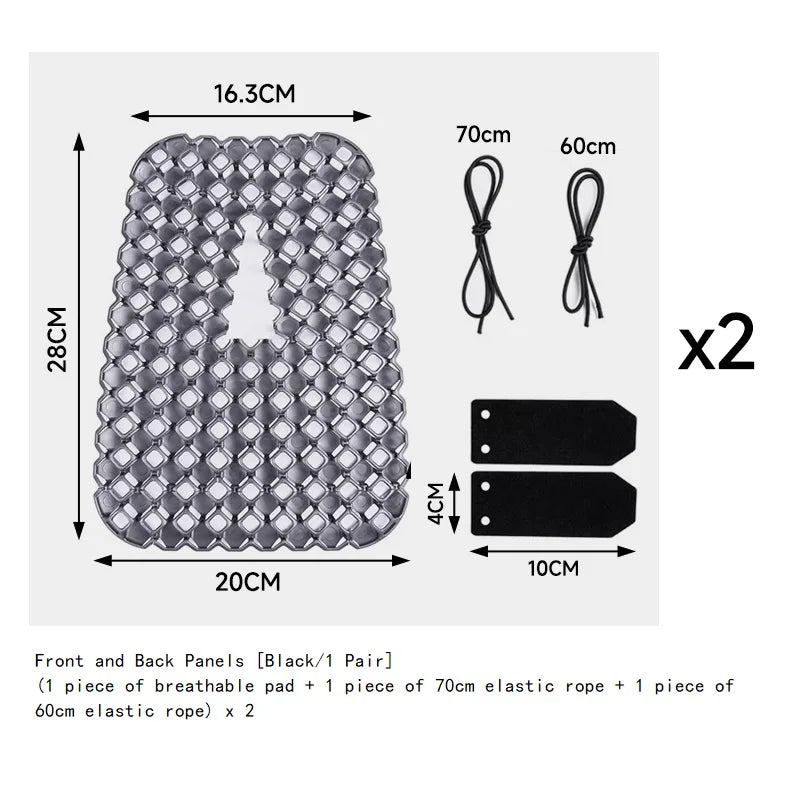 Tactical Vest,  Universal Heat Dissipation, 3D Ventilation, Portable Breathable Pad