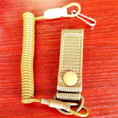 Elastic Lanyard Tactical Anti-loss Military Spring Safety Belt Anti-theft Mountaineering Backpack Lanyard Hunting Accessories