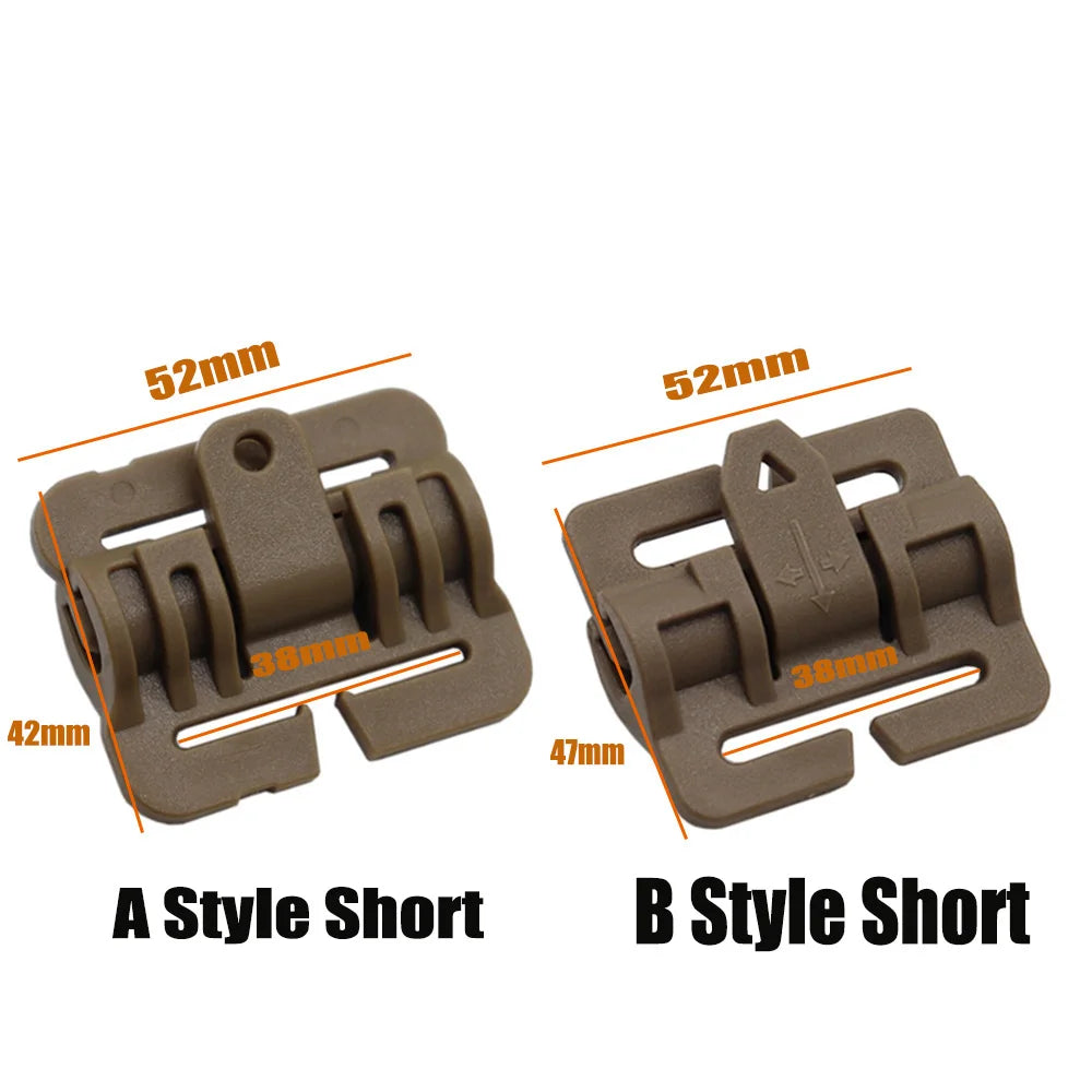 1 Pair Tactical Vest Quick Release Buckle Rapid Open Connector Hunting Vest Cummerbund Shoulder Webbing Connector Accessories