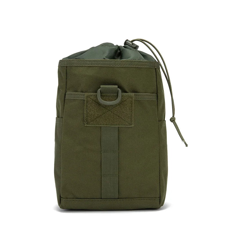 Tactical Foldable Waist Bag Storage Bag Molle Outdoor Sports Waterproof Mountaineering Bag Ammo Pouch Drawstring Recycling Bag