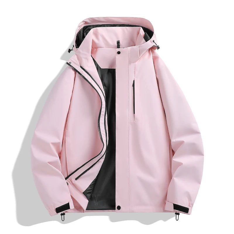 CHRLCK Unisex Hiking 3IN1 Jacket Waterproof Camping Trekking Fishing Oilproof Jackets Outdoor Sport Windbreaker Autumn Winter