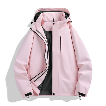CHRLCK Unisex Hiking 3IN1 Jacket Waterproof Camping Trekking Fishing Oilproof Jackets Outdoor Sport Windbreaker Autumn Winter