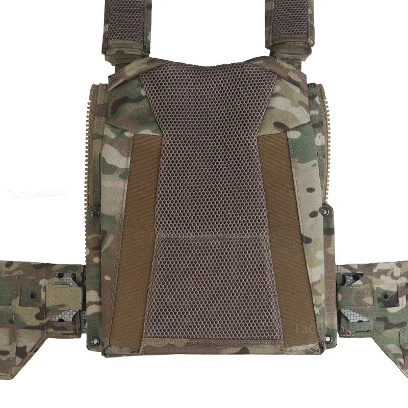 LV-120 Camouflage Tactical Carrier Vest Modular MOLLE Carrier Quick Release Cummerbund Airsoft Training Gear Outdoor Combat Vest