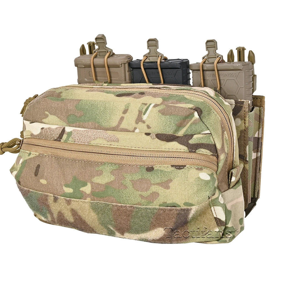 SS Style CCS GP Tactical Pouch MOLLE Mounting System Double Zipper Utility Storage Bag For MKV Chassis Placard Hunting Vest