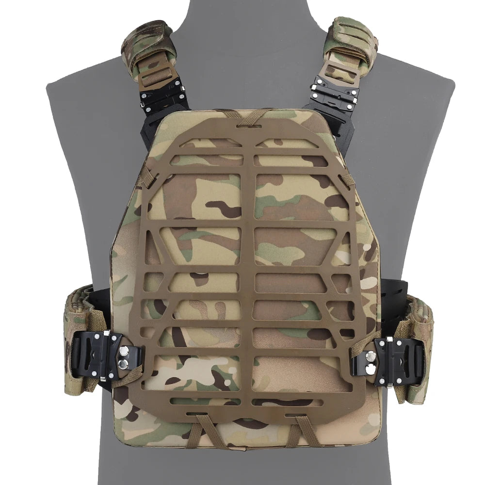 Tactical Plate Frame Modular Vest Lightweight PFM S&S2.0 Quick Release Clasp Plate Carrier Paintball Airsoft Equipment
