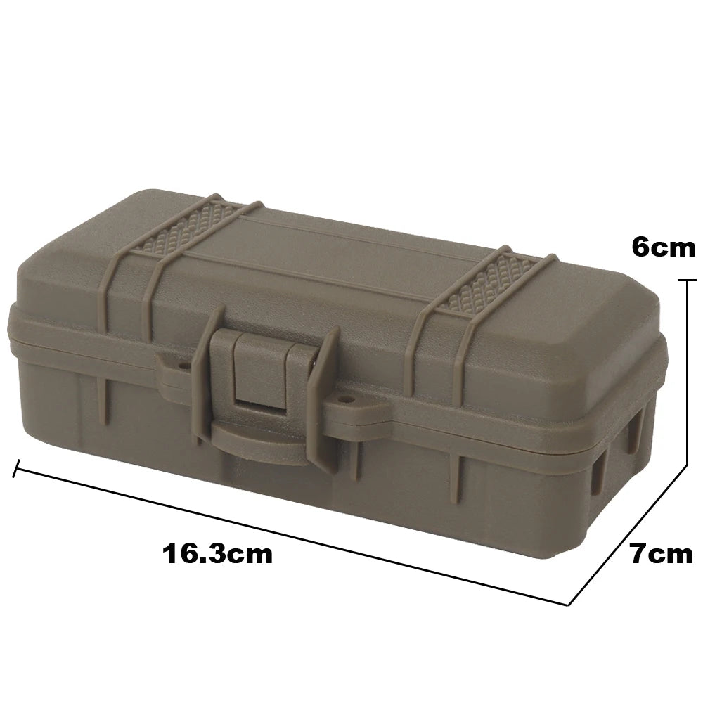 Tactical Camo Storage Box Valuable Item Hard Safety Case Multi Functional Tool Protection Boxs With Pre-cut Sponge Can Lockable