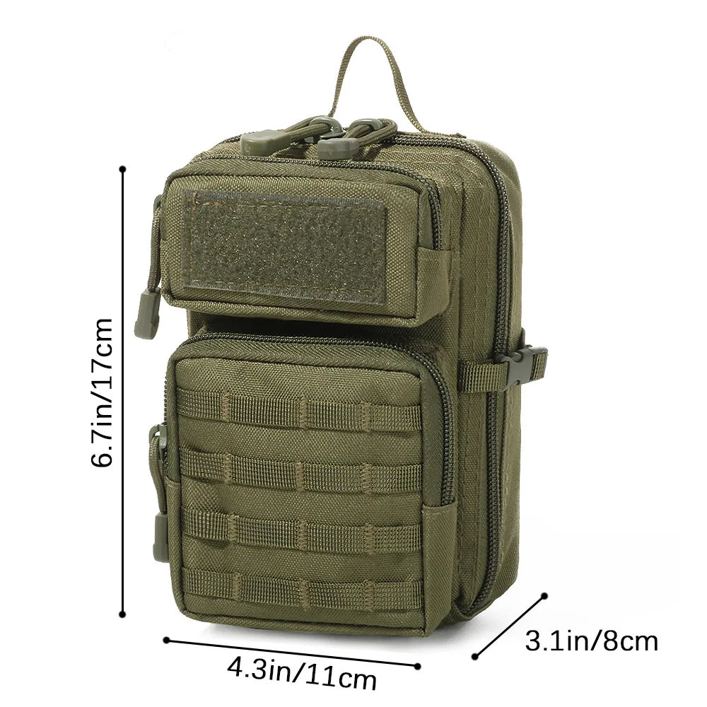 Tactical Molle Utility Pouch, EDC Tool Pouch Tactical Phone Pouches Mini Waist Pouches Medical EDC IFAK Pack Mini Design