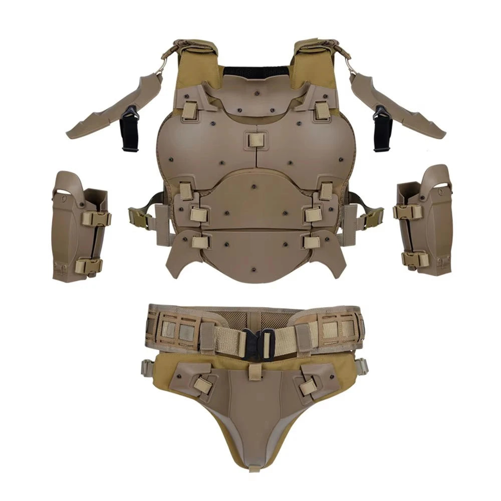 Tactical Armor Suit Deformation Protection Vest Adjustable Hunting Chest Protective Equipment Paintball Shooting CS Wargame Vest