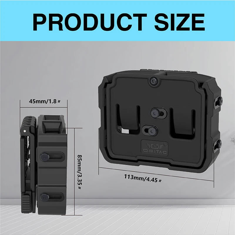 Universal Double Magazine Pouch with Belt Clip for Various Caliber Single Or Double Stack Magazines