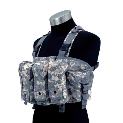 FX-Outdoor Tactical Chest Rig, Airsoft Hunting Vest, Molle Pouch, Simple Military ACU, Magazine Pouch, High Quality