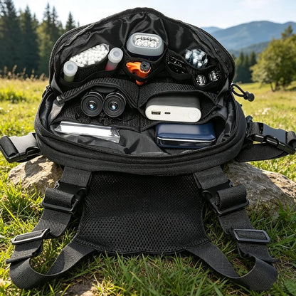 Tactical Pistol Gun Storage Bag Cancealed Carry Gun Pouch EDC Chest Bag Utility Chest Rig Pouch Admin Pouch with Gun Holster
