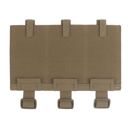 Tactical Elastic Triple Mag Pouch Panel Multi-Purpose MOLLE System Mount Hunting Combat Airsoft Magazine Bag Expand Accessories