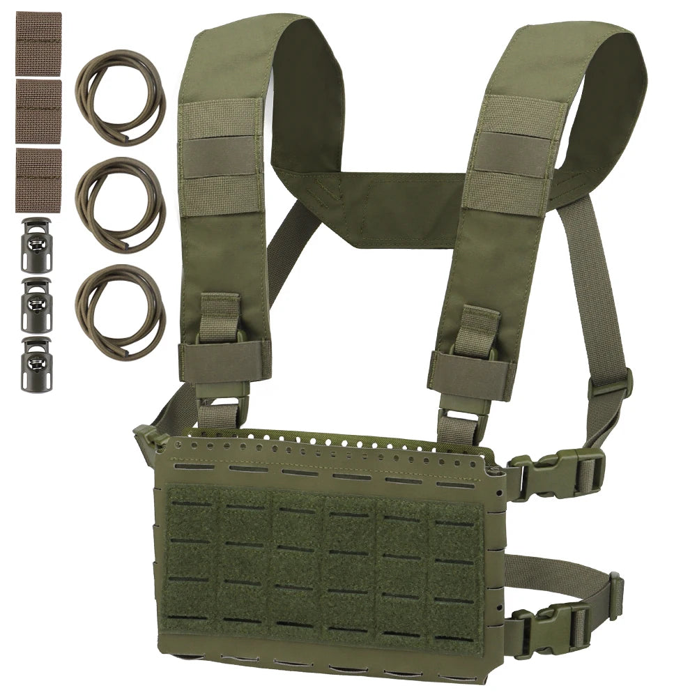 Tactical MK5 Chest Rig with 5.56 Triple Magazine Pouch Molle SS MKV Micro Fight Chassis Plate Carrier Hunting Airsoft Gear