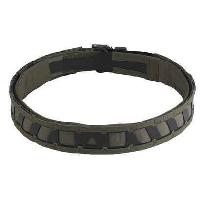 Tactical Battle Belt Modular Webbing Inner Outer Double Layer Waist Belt Magnetic Clasp Outdoor Hunting Training Gear