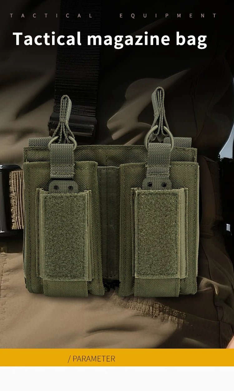 M4 M14 M16 AK AR Magazine Pouch Tactical Molle Triple Magazine Pouch Double-Layer Mag Pouches Universal Cartridge Holder