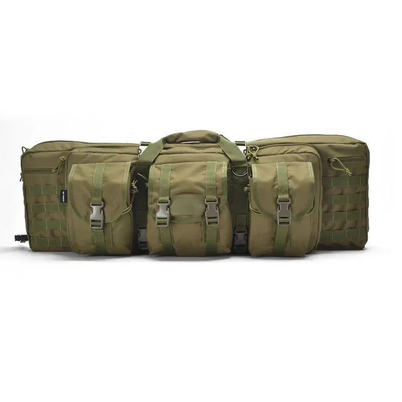 Tactical 36/47inch Gun Bag Double Rifle Backpack Outdoor Long Gun Case Large Capacity Fishing Bag Hunting Accessories