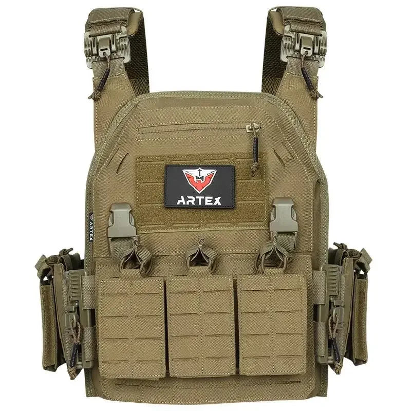 Ranger Green Plate Carrier Tactical Vest With Quick Release Security Molle Chaleco Tactical Bandolier Laser Cut Vest