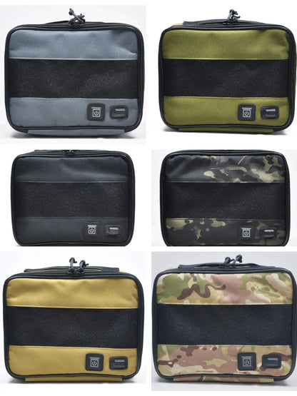 SOETAC Tactical Warmer Gun Bag Molle Nylon Handgun Bag Portable Pistol Case Soft Protective Storage Hunting Handbag Padded