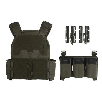 Tactical Sub-Zero Hunting Plate Carrier Modular Quick Release Portable Molle Airsoft Training 556Triple Magazine Pouch