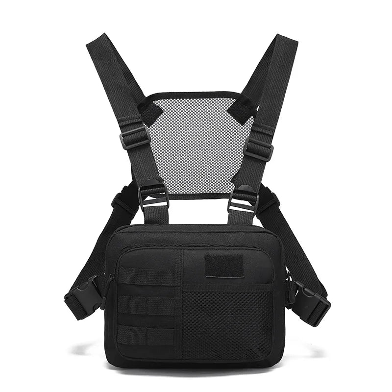 Multi-function Tactical Vest Unisex Chest Rig Bag Fashion Men's Hip-hop Streetwear Chest Bags Waterproof Oxford Sport Backpack