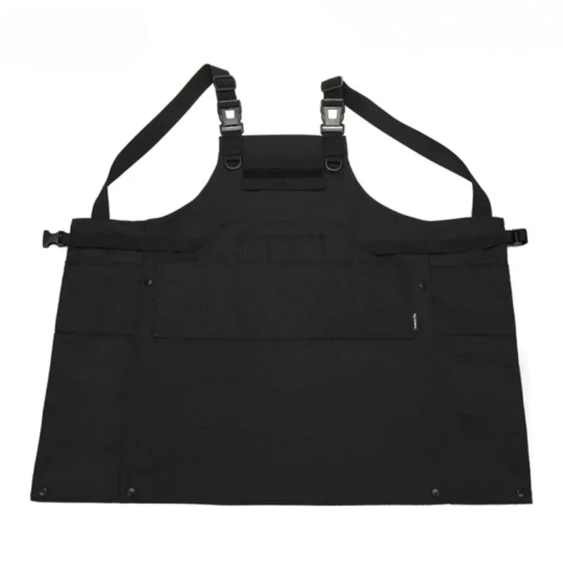 Tactical Camouflage Vest Apron Men Women 12 Pockets Work Apron Outdoor Clothes Accessories Camping Picnic Garden Wear-resisting