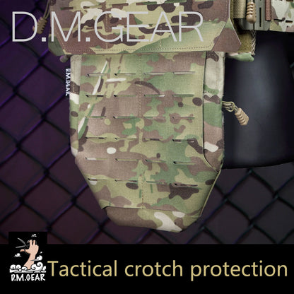 DMGear Tactical Pleated Airsoft Vest Crotch Groin Protection Hunting Gear Accessory Airsoft Men Molle Body Armor Bag Equipment