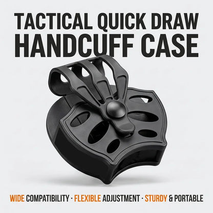 Upgrade Polymer Handcuff Case for Most Chain or Hinged Cuffs Quick Release Cuffs Holster MOLLE Compatible 360 Rotation Belt Clip