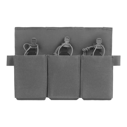 Multipurpose Triple Rifle Mag Pouch 5.56 7.62 For M4 AR15 CRYE Plate Carrier Front Panel Vest Outdoor Field Airsoft Hunting