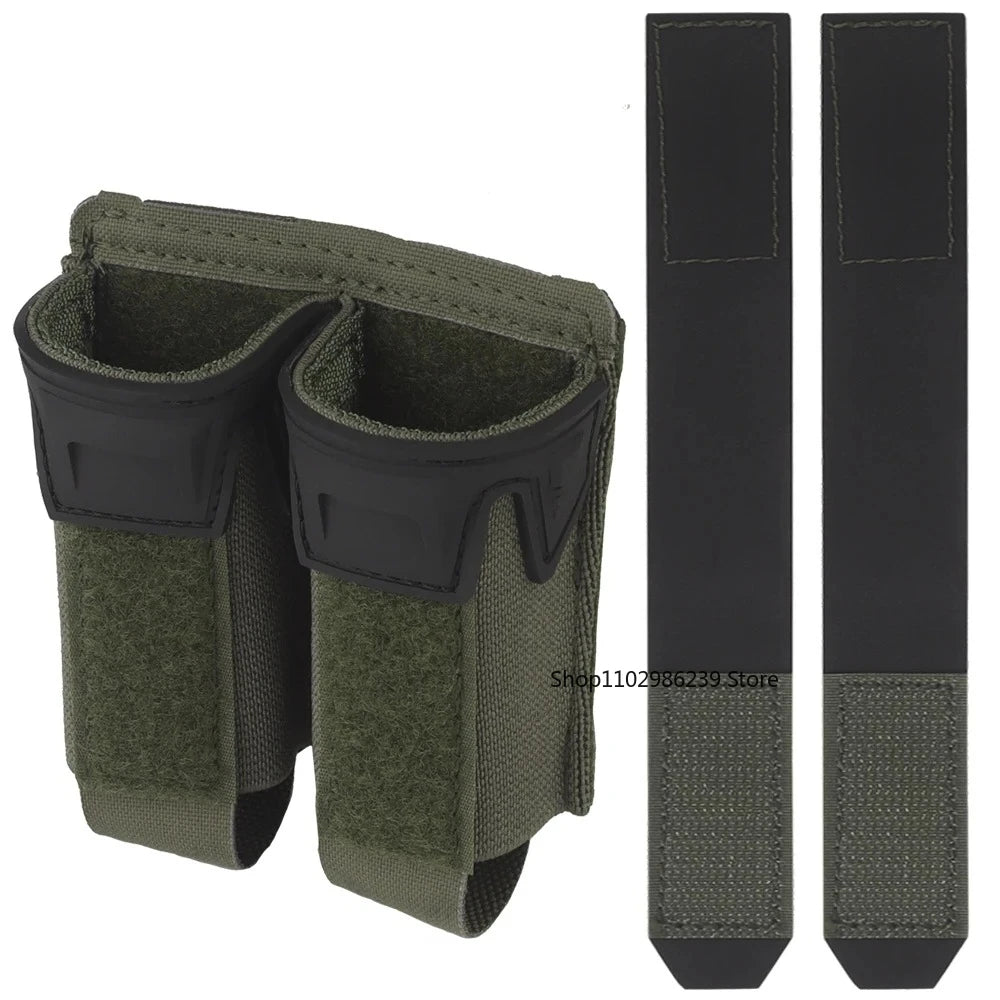 K Type 9MM Tactical Double Mag Pouch MOLLE Agilit Style Pincers Quick Release Pistol Magazine Pouch Multifunction Tool Bags