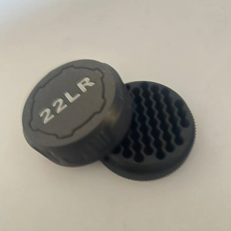 22 caliber micro ammunition storage box with screw lid design compact and durable pocket size easy to carry ammunition box Avail